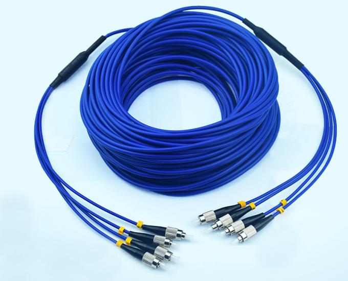 OM3 OM4 OM5 LC Duplex Fiber Optic Patch Cord / Armoured Fibre Optic Cable
