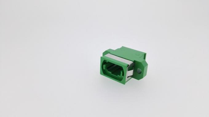 Single Mode Simplex MPO MTP Adapter , Up to Down MTP APC Terminal Green Adaptor