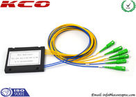 ABS Box 1*4 SC/APC PLC Splitter / LC APC 2x4 Optical Fiber Splitter For Rackmount Patch Panel