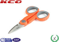 PON Fiber Optic Kevlar Cutter Scissor Shears For Cables 14 cm Orange