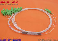 Mini Fiber Optic Splitter , PLC Optical Splitter 1x8 Steelless Tube Material