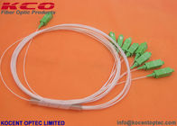 Mini Fiber Optic Splitter , PLC Optical Splitter 1x8 Steelless Tube Material