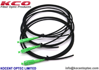 G657B3 SC APC Fiber Optic Pigtail Cables Black Color PE Sheath 3.5mm 5.0mm