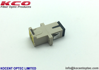 Multimode Beige Fiber Optic Adapter Automatic Shutter Dusty Cap OM1 OM2 OM3 OM4 OM5