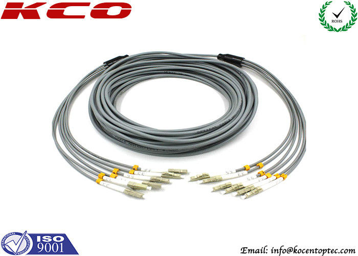 FC 3mm Outdoor Fiber Optic Patch Cable , 6 Core Multimode Fiber Optic Cable