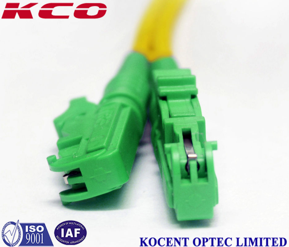 US MADE D4 to LC Singlemode Duplex 9//125 Fiber Optic Jumper Cable 15M