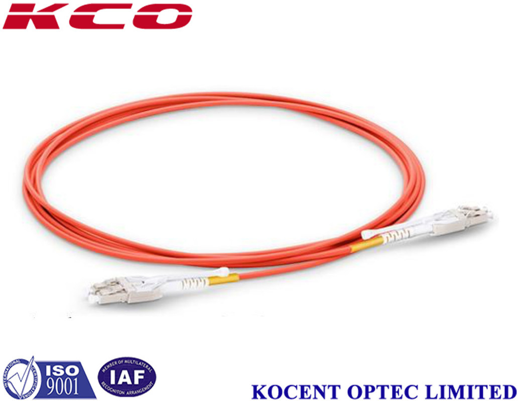 Lc Fiber Optic Patch Cord , OM1 62.5/125 Multimode Fiber Optic Patch Cables