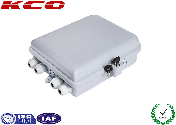 Outdoor Plastic Fiber Optic Terminal Box / 16 Core FTTH Termination Box