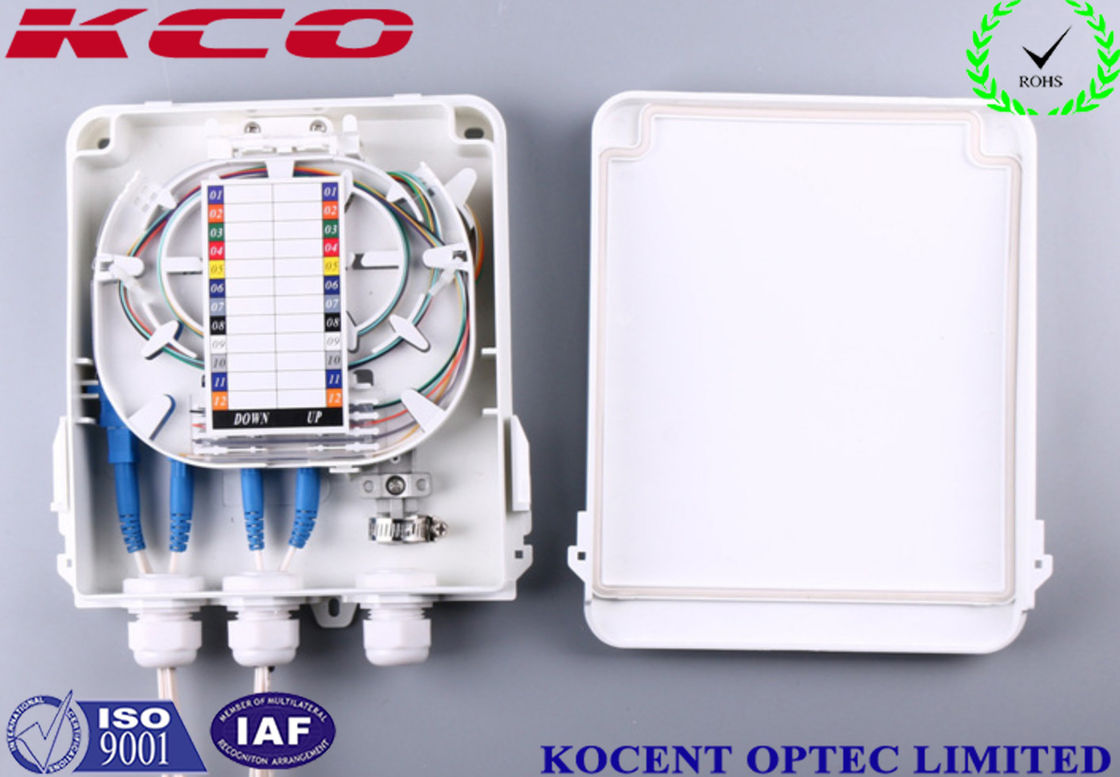 KCO-FDB-8C Outdoor Waterproof 8 Cores Fiber Optic Splitter Box ABS + PC FTTH FTTB
