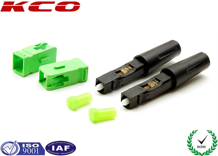 Fiber Optic Field Assembly Connector  High Efficiency For 3.0 MM Cables