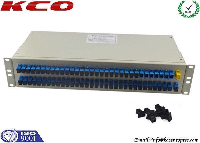 Rack Fiber Optic Cable Splitter PLC 1x64 Corning Passive Optical Networks Support