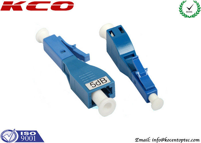 FTTH LC UPC Fixed Attenuator 5dB Plug Type Male To Female Plastic Material