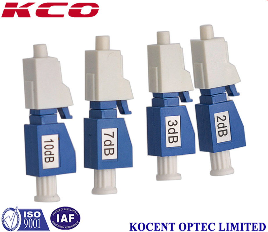 1000MW Fixed Type Lc Fiber Optic Attenuator Single Mode 3dB