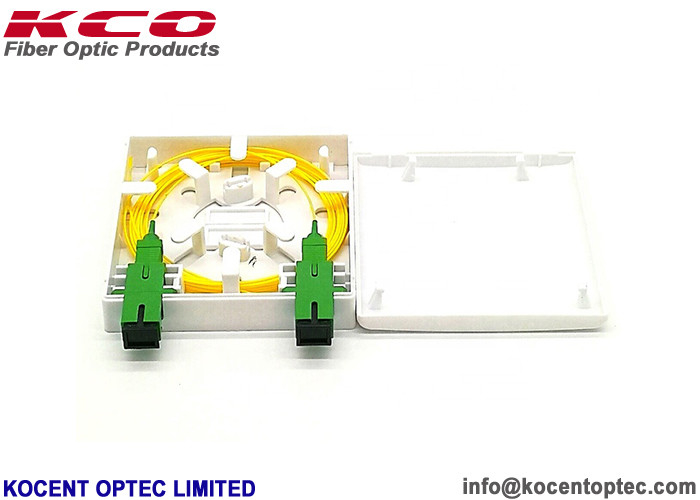 1/ 2 Port Fiber Optic Termination Box SC / APC Optico Fiber Socket Roseta Face Plate