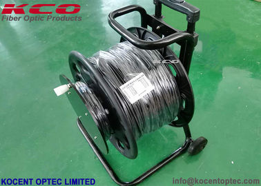 China 1Km 10G 40G Armored Fiber Optic Cable 2fo 4fo TPU Field Operating Tactical Military Cable Reel factory
