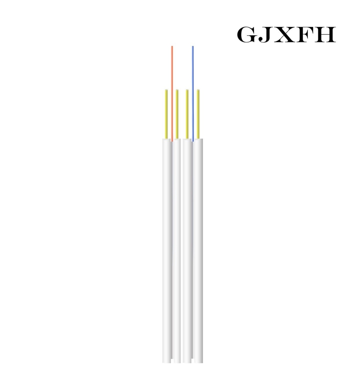 G652D 2km Single Mode Fiber Optic 4 Core Cable FRP Strength Member Drop Wire