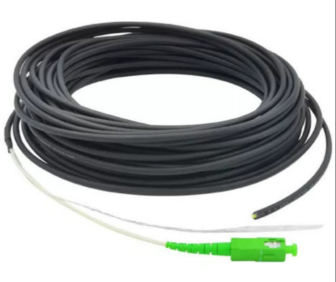 Black LSZH sheath SC APC FTTH Patch Cord FTTH Drop Cable 50M 20M SC UPC